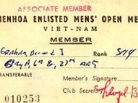 Bien Hoa NCO Club Card