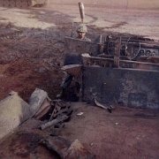 Burned out Truck - Perhaps from TET rockets