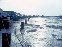 A monsoon river flows through Service Battery at Bien Hoa