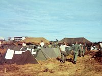 Battalion staging area with Saigon University in background