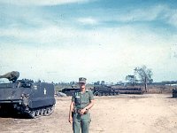 1LT Ken Boone, C Battery XO, visiting B Battery, Phuoc Vinh