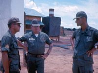 SGT Lawrence, 1SGT Brogdon, CPT McElroy of Service Battery