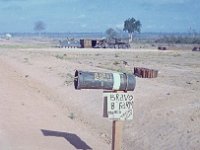 B Battery mail box (Thomson is  1LT Thomson, XO, and Kelly is SFC Kelly, chief of firing battery