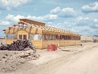 B Battery mess hall still under construction at Phuoc Vinh