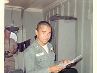 1LT Juan A. Rodriguez, Battalion Survey Officer, aboard the Gordon