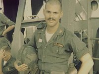 LT Gravelle waiting to go ashore from the Gordon at Vung Tau