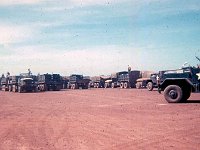 27th Artillery trucks ready to unload at Phuoc Vinh