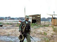 A driver returns from Phuoc Vinh