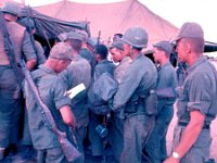 Mail call after return to Long Binh