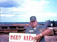 The dangerous Battalion Ammunition Officer, 1LT Andy Andreeko with some of his big bullets