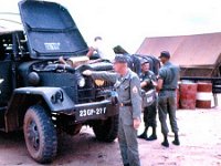 SSG Lewis, battery motor sergeant, supervising maintenance after return to Long Binh