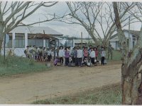 An Loc Boy's & Girl's Scout Troop take trip to Vung Tau - Here waiting for a ride
