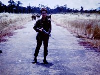 One of the ARVN  Ranger company commanders on road clearing detail.  Copyright 2014 Melvin Jones, John Girardeau &#38; www.quanloi.org