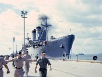 Shore leave, Okinawa!!!  Gen H. W. Gordon in the background.
