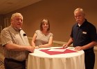 John Wavra &#38; Marion Fortin-Wavra and Richard Attaway ready to welcome dinner guests