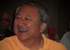 Les Higa enjoys the story